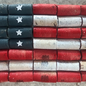 Wine Cork Americana Flag