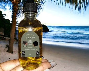 Aceite natural para el crecimiento del cabello: mezcla holística de aceites esenciales hecha a mano