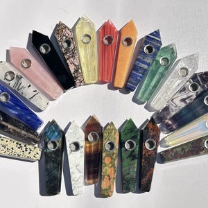 Handgesneden kristallen rookpijp, edelsteen rookpijp, zeldzame kristallen pijp, cadeau voor haar, cadeau voor hem, unieke rookschaal, kwartspijp