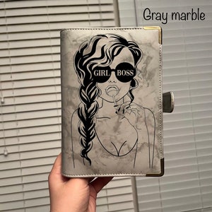 Custom A6 budget binder, girl boss budget binder, personalized budget binder, A6 cash envelope binder, money binder, boss girl