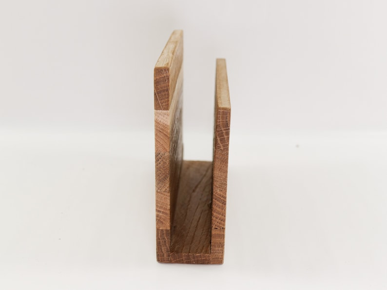 Holz Serviettenhalter Mit Metallrahmen - Stehend Für Tisch & Küche 15,3x13,5cm Weiß