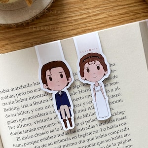 Orgullo y Prejuicio Marcapáginas magnético  - Elizabeth & Mr Darcy - Jane Austen - Pride and Prejudice Bookmark / Punto de libro