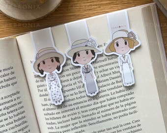 Downton Abbey Magnetic Bookmark - Lady Mary Crawley, Lady Edith, Lady Sybil / Bookmark