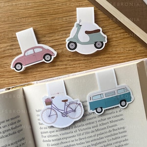 Vintage Vehicles Magnetic Bookmark