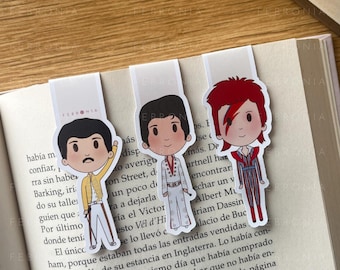 Freddie, Elvis, David B Magnetic Bookmark