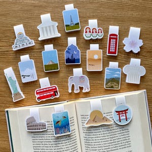 Travel Magnetic Bookmark - Magnetic Bookmark Travel - Trip / Bookmark