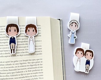 Pride and Prejudice Magnetic Bookmark - Elizabeth & Mr Darcy - Jane Austen - Pride and Prejudice Bookmark / Bookmark