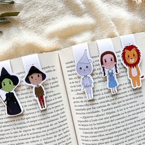 Magnetic Bookmark - Girl, Witch, Lion, Scarecrow, Tin Man - Magnetic Bookmark