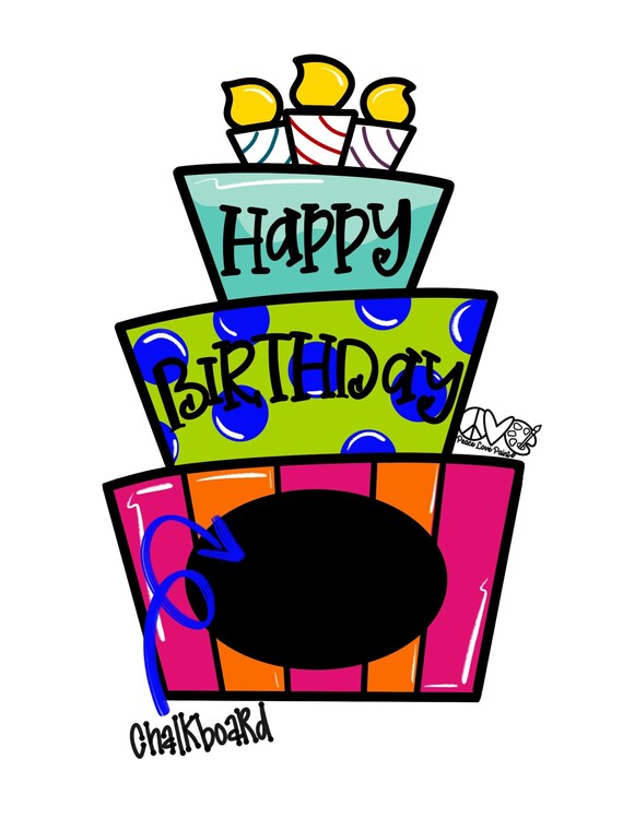 Birthday Door Hanger Template Happy Birthday Door Sign - Etsy