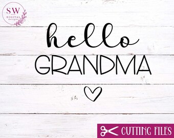 Download Hello Grandma Svg Etsy