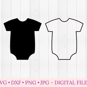 Baby Body svg, Baby Body svg, Baby Onsie svg, Instant Download SVG, PNG, eps, dxf, jpg digitaler download, neues Baby Geschenk, Baby Shower
