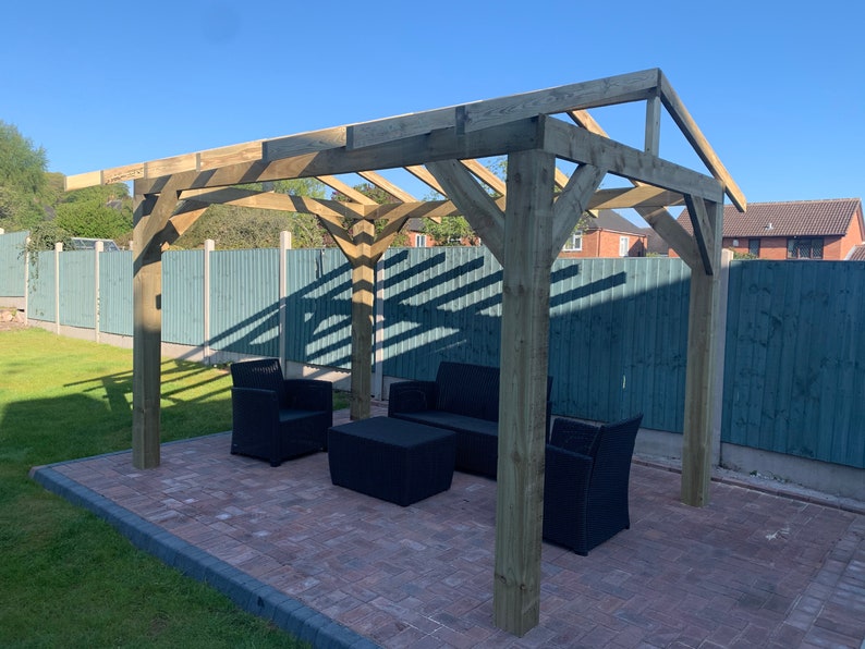 Wooden Gazebo / Hot Tub Shelter 3.6m x 2.4m Etsy