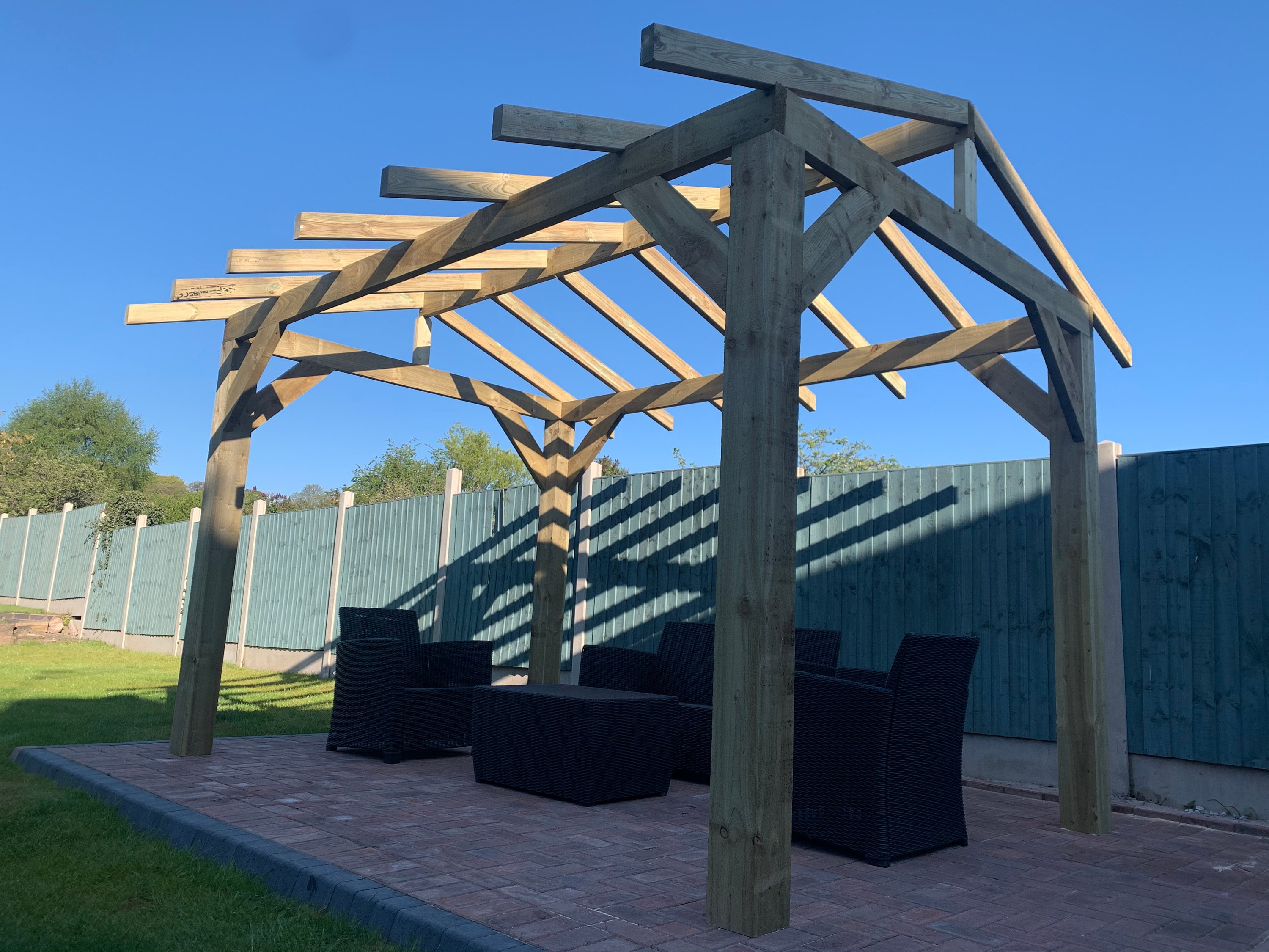 Wooden Gazebo / Hot Tub Shelter 3.6m X 2.4m Etsy UK