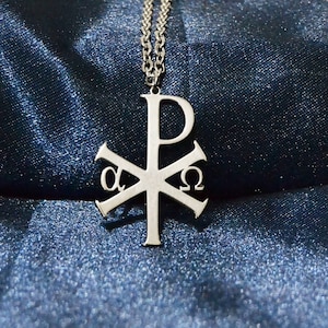 PAX Monograma sagrado con letras de Alpha + Omega