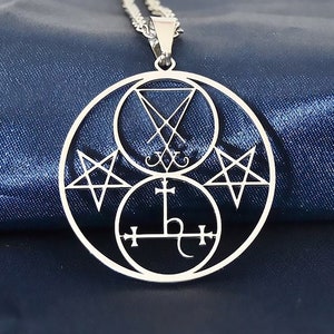 Lucifer / Lilith double seal pendant with staves