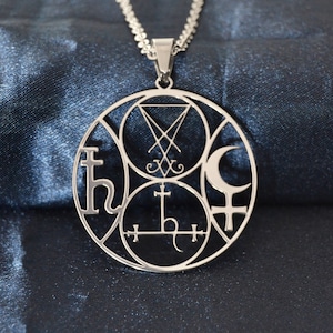 Lucifer/Lilith Double Sigil Anhänger mit Symbolik