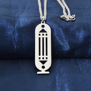 Wisiorek Atlantydy Egipska figurka Tarcza ochronna Egipski talizman z Karnaku