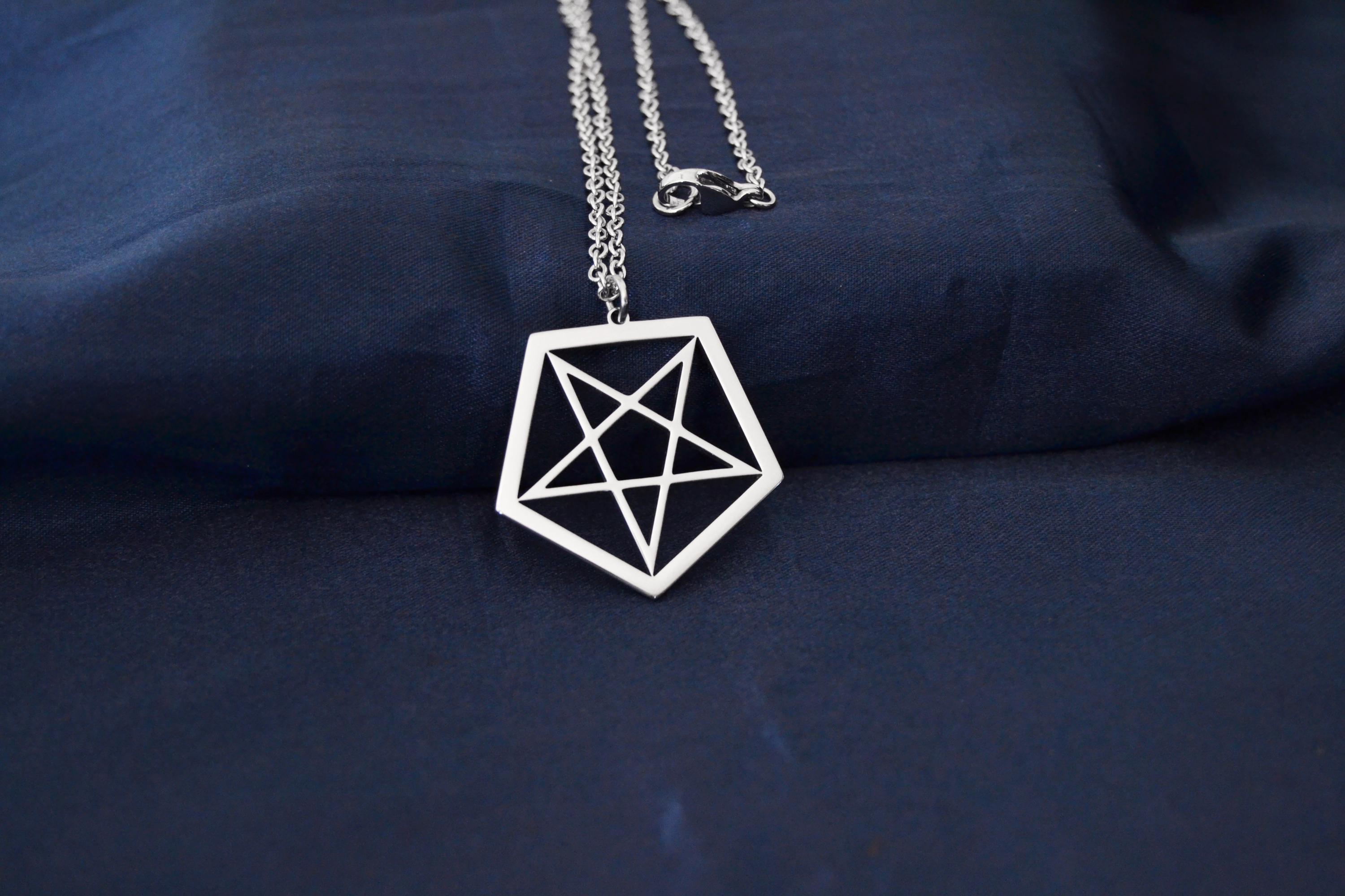 Superb Pentagon and Inverted Pentagram Symbol of Domination Over ...