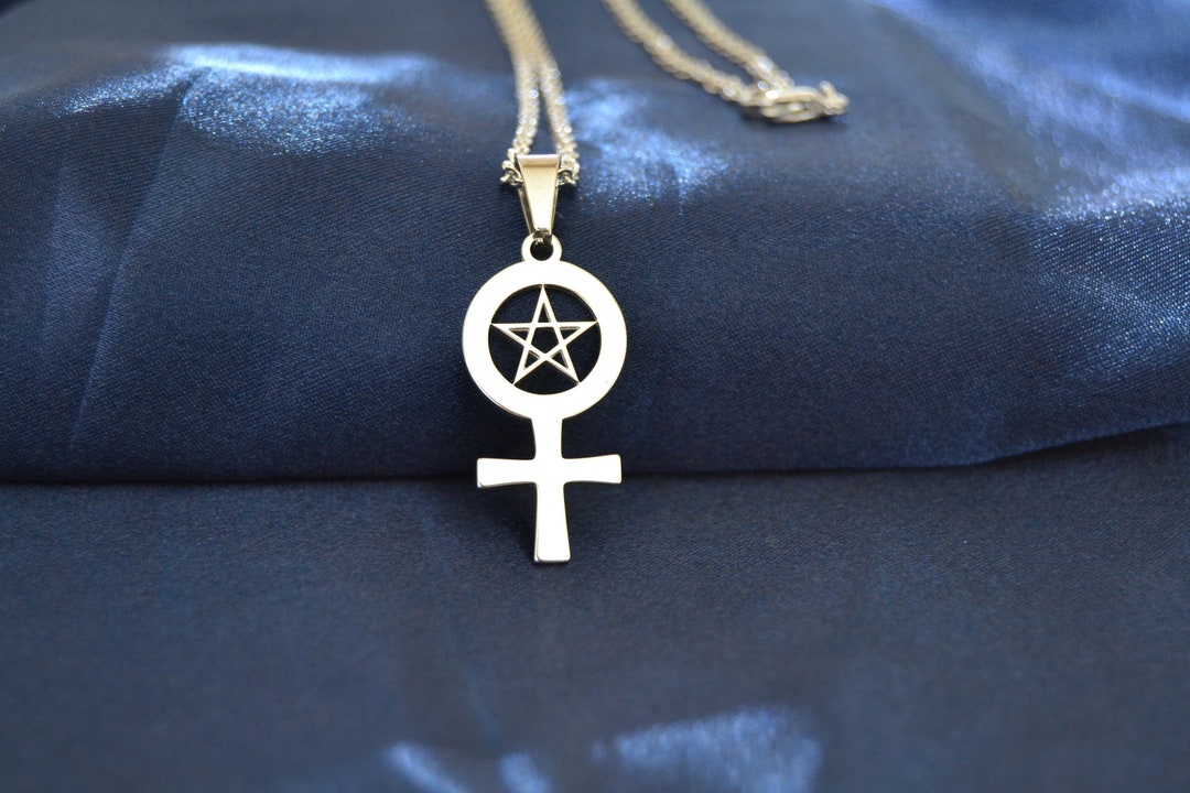 Heptagram Necklace or Earrings, 7 Seven Pointed Septegram
