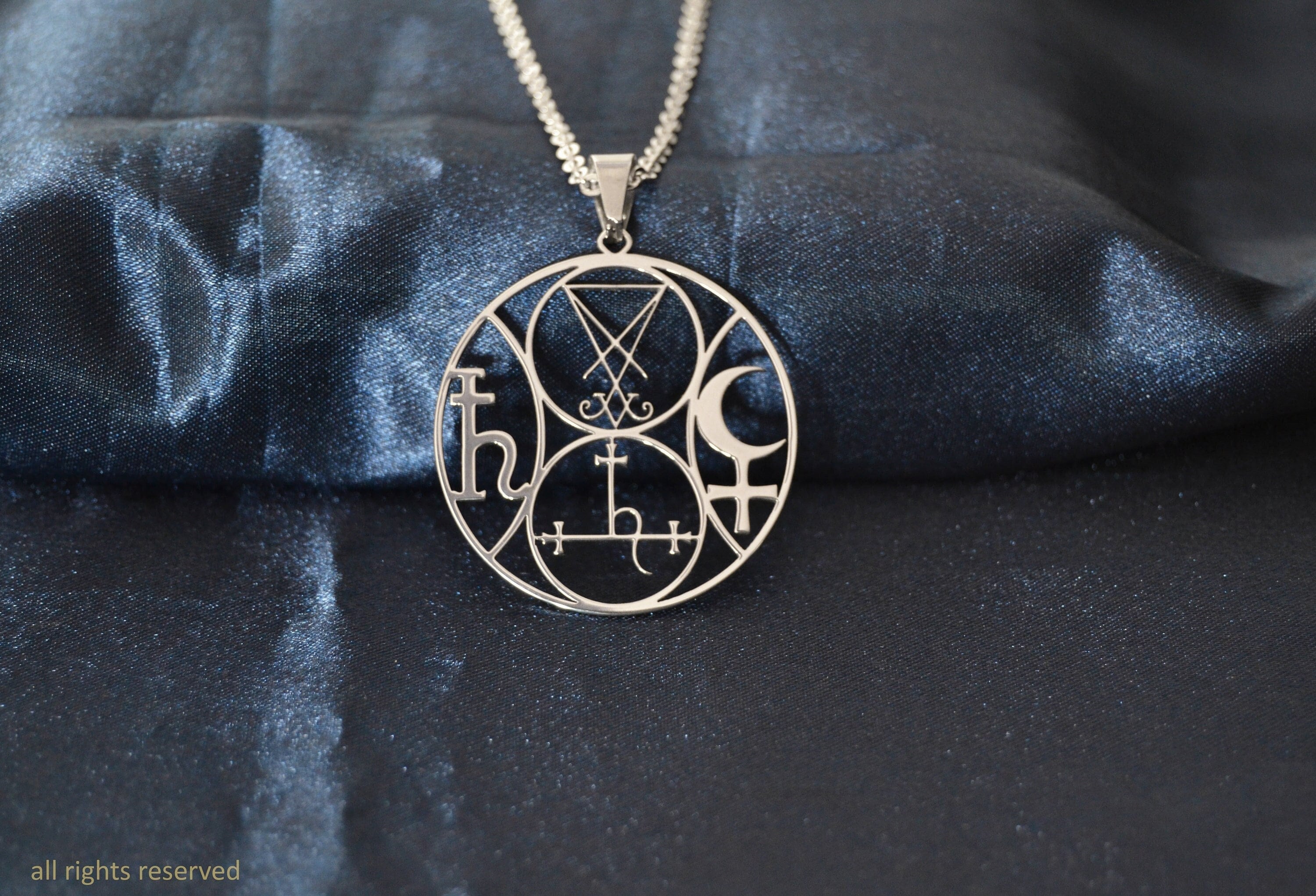 Lucifer/lilith Double Sigil Pendant With Symbolism - Etsy