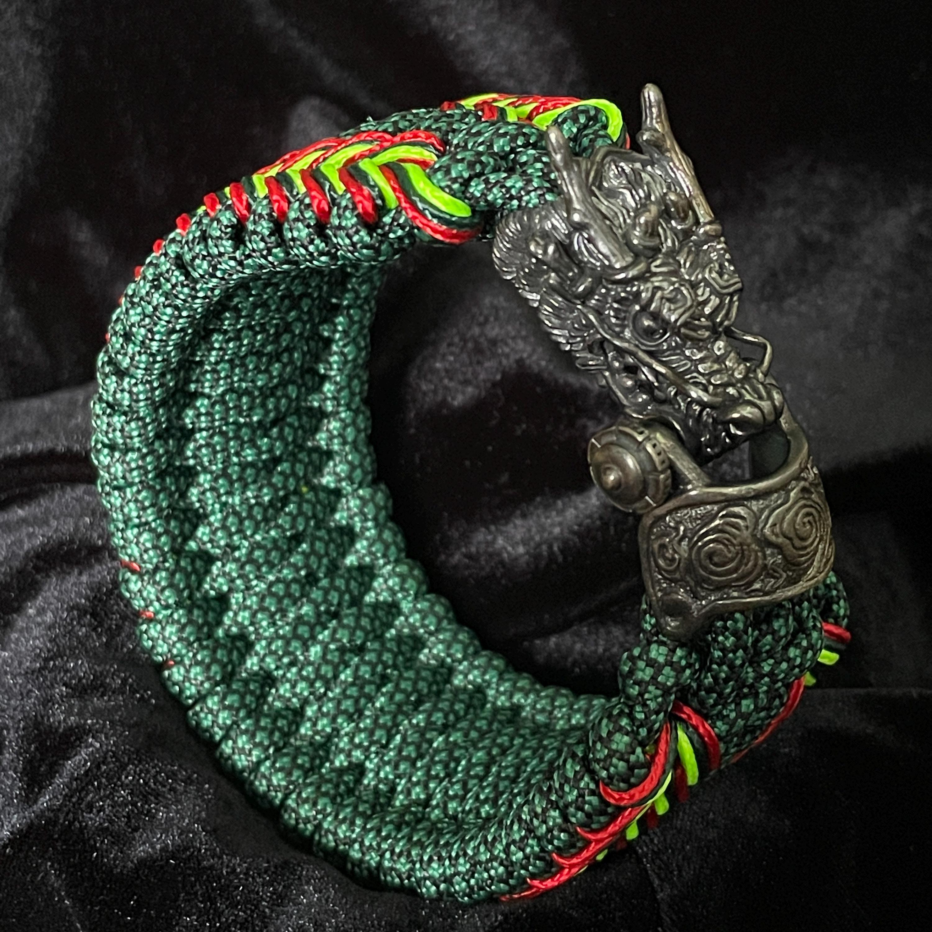 Bracelet Paracorde vert, largeur 2,3 cm - Achat vente pas cher Surplus Militaire