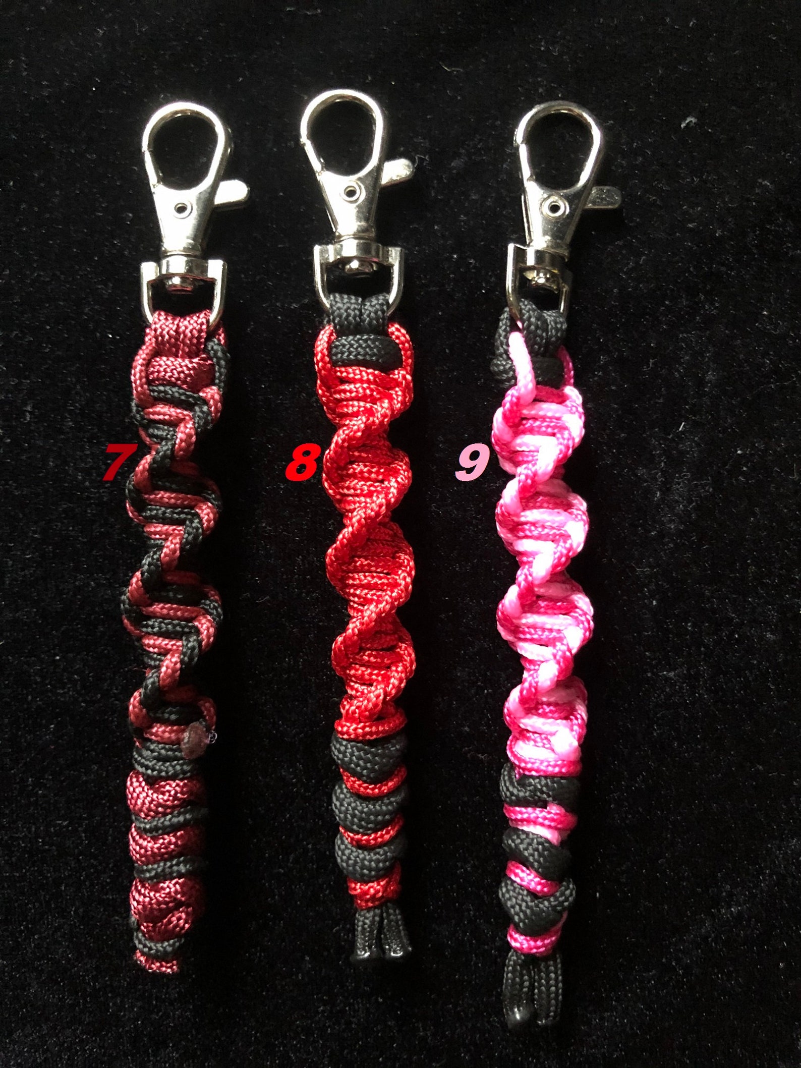 Key fob Paracord DNA Keyring Etsy