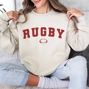 Rugby Sweatshirt | Unisex Rugby Crewneck | Game Day Gear | Gift for Player