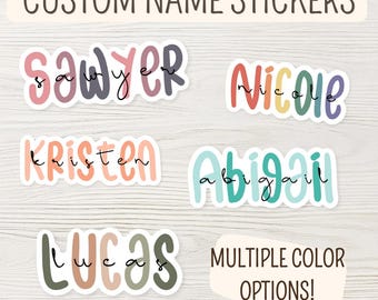 Custom Name Vinyl Sticker, Water Bottle, Laptop Decal