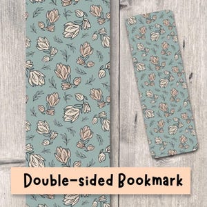 Floral bookmark, wildflowers, book lover gift, bookish stocking stuffer, neutral, bookworm, vintage