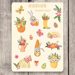 Stickers, Easter stickers, chicky stickers, kids stickers, childrens  stickers, tiny stickers, easter