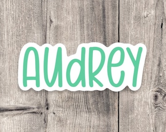 Custom Name Stickers, personalization, colorful stickers, aesthetic stickers, water bottles, laptop, best friend gift, tumbler sticker 6