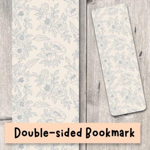 Floral bookmark, wildflowers, book lover gift, bookish stocking stuffer, neutral, bookworm, vintage