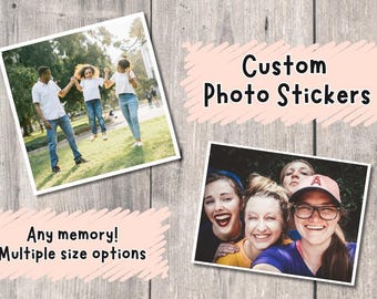 Custom Photo Water Bottle Sticker: Personalized Family & Pet Portrait Decal