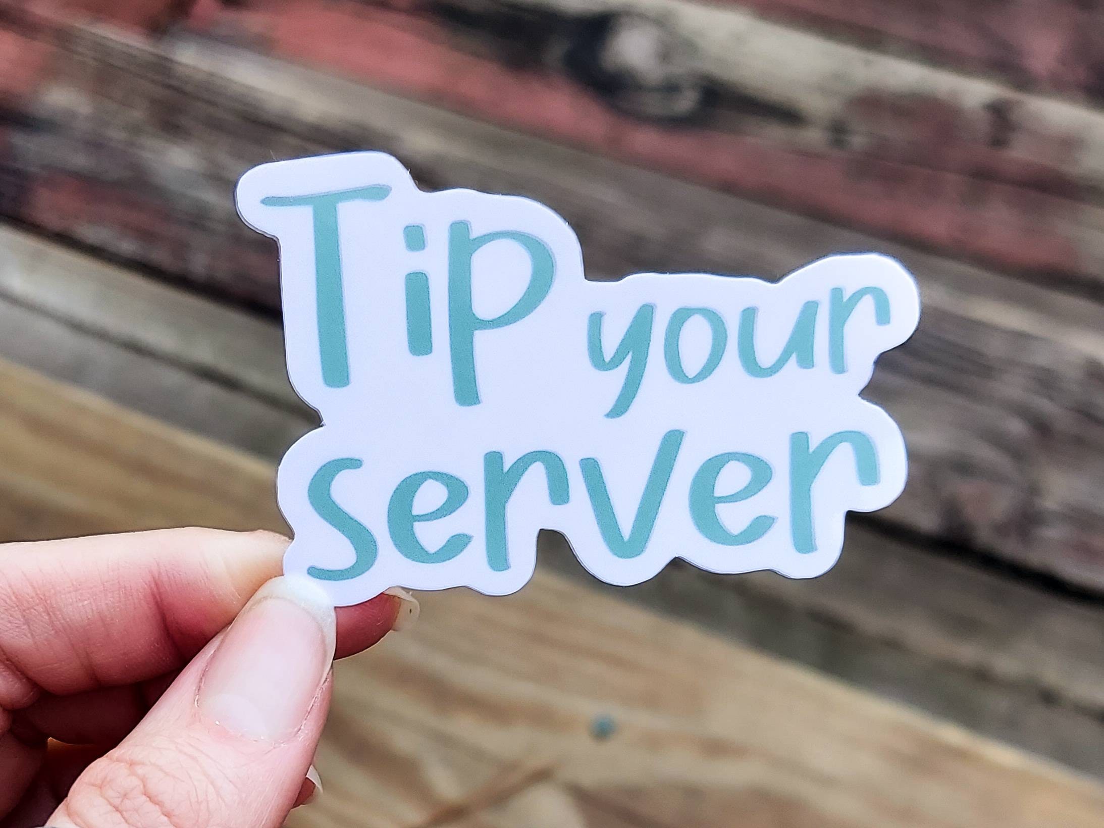 Server Stickers Tip Your Server Funny Server Quotes Service Etsy