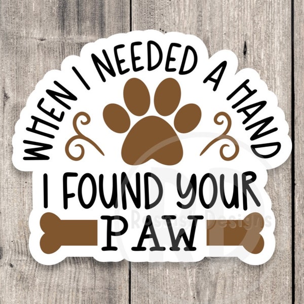 Rescue dog quote sticker, adopt don’t shop, cute dog lover sticker, dog mom gift, water bottle sticker, laptop tumbler sticker