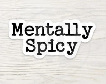 Pegatina para botella de agua con un toque de humor, frase atrevida, regalo divertido para introvertidos, neurodivergente.