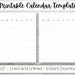 Printable Calendar Template, Lined Calendar, Blank Calendar, 8.5x11 ...