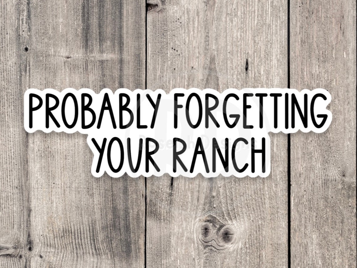 Server Sticker, Probably Forgetting Your Ranch, Waitress Sticker, Funny ...