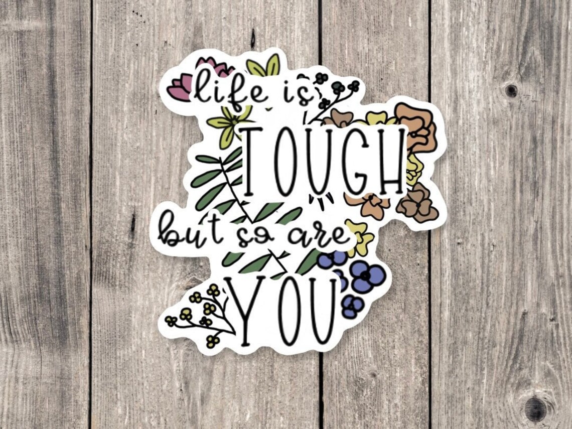 Life Quote Sticker Motivational Quotes Sticker Positive Etsy