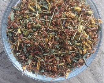 St Johns wort, Dried St. John's Wort wild herb, St John's-wort wizarding herb, Hypericum perforatum herb