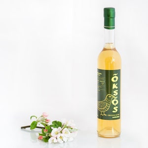 Natural Homemade Apple Cider Vinegar 500 ml (16.90 oz),  immune-boosting Apple Vinegar - measure for health and cosmetics, Matured in Oak