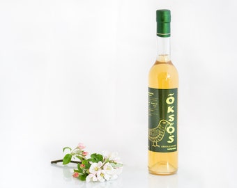 Natuurlijke zelfgemaakte appelciderazijn 500 ml (16,90 oz), immuunversterkende appelazijn - maatstaf voor gezondheid en cosmetica, gerijpt op eiken