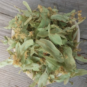 Linden flowers tea, dried organic linden  blossoms, Tilia herb tea, European Linden dried blossoms