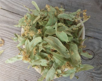 Linden flowers tea, dried organic linden  blossoms, Tilia herb tea, European Linden dried blossoms