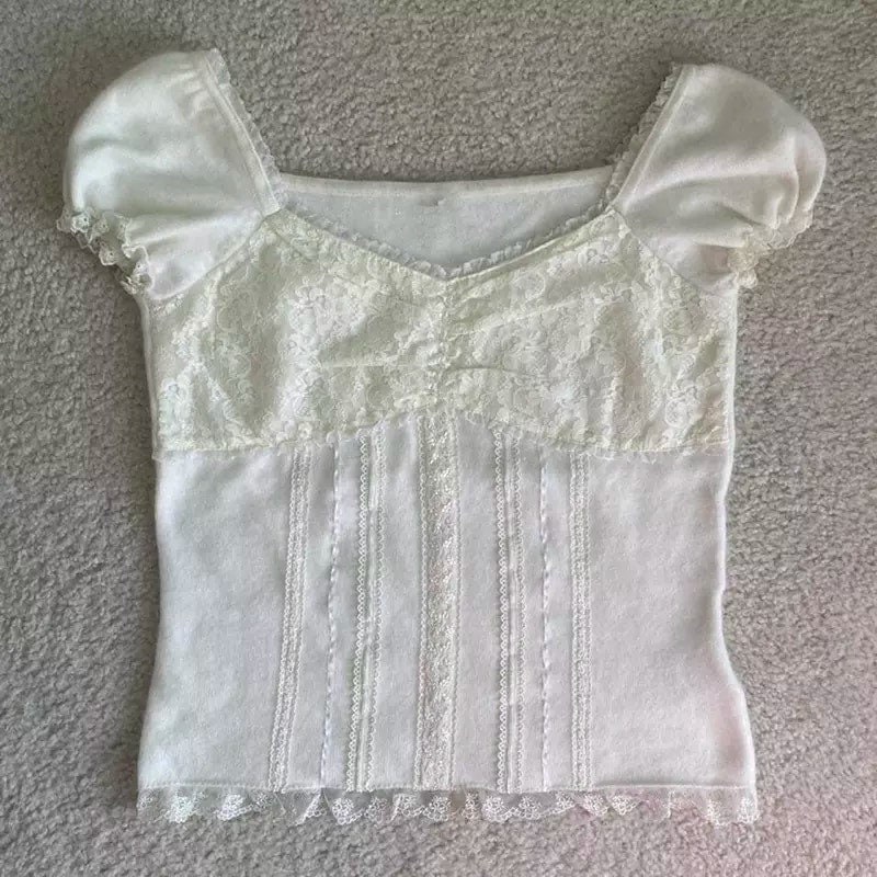 Lace Ruched Babydoll Top - Etsy Canada