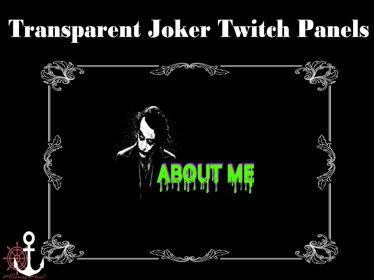 Transparent Twitch Joker Panels Etsy