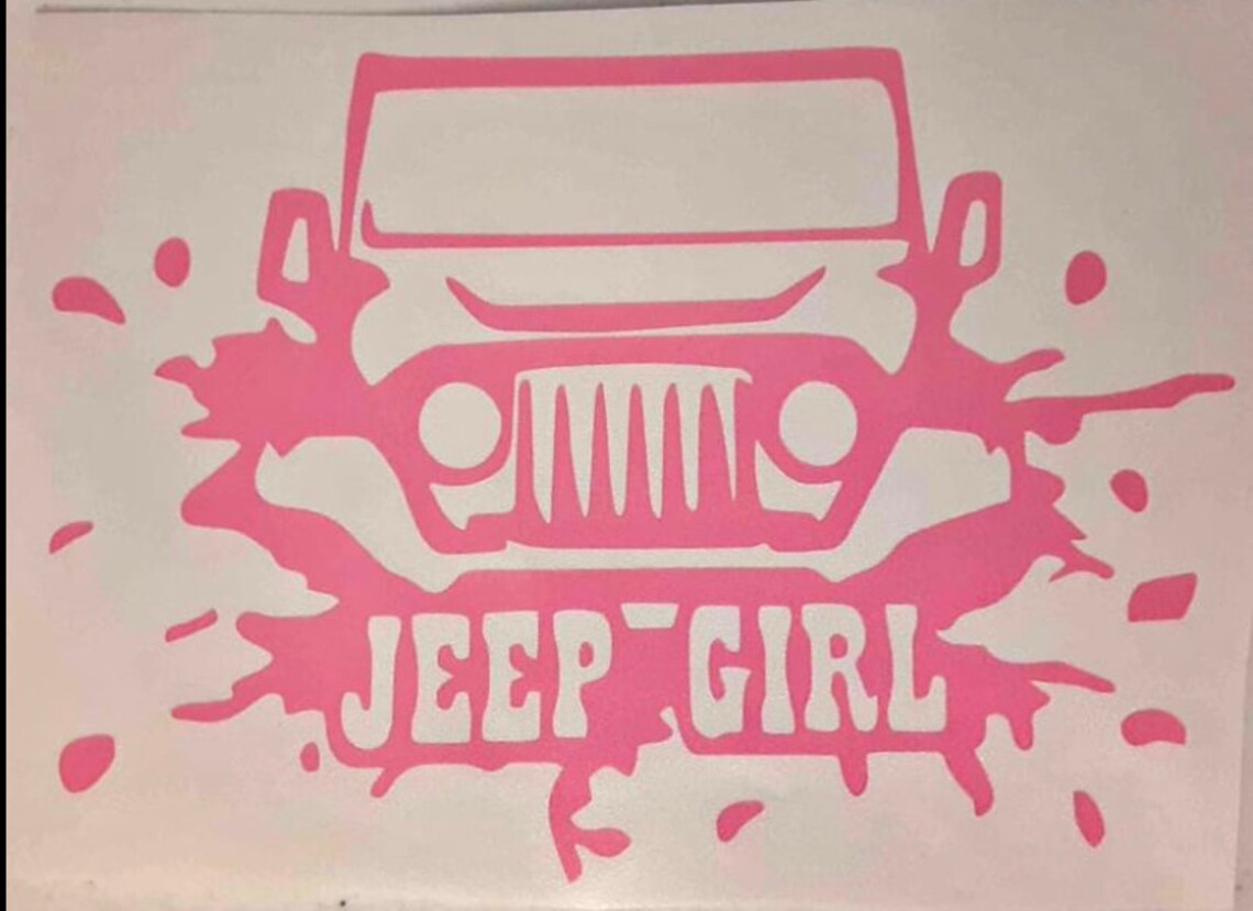 Jeep Decal Jeep Girl Etsy