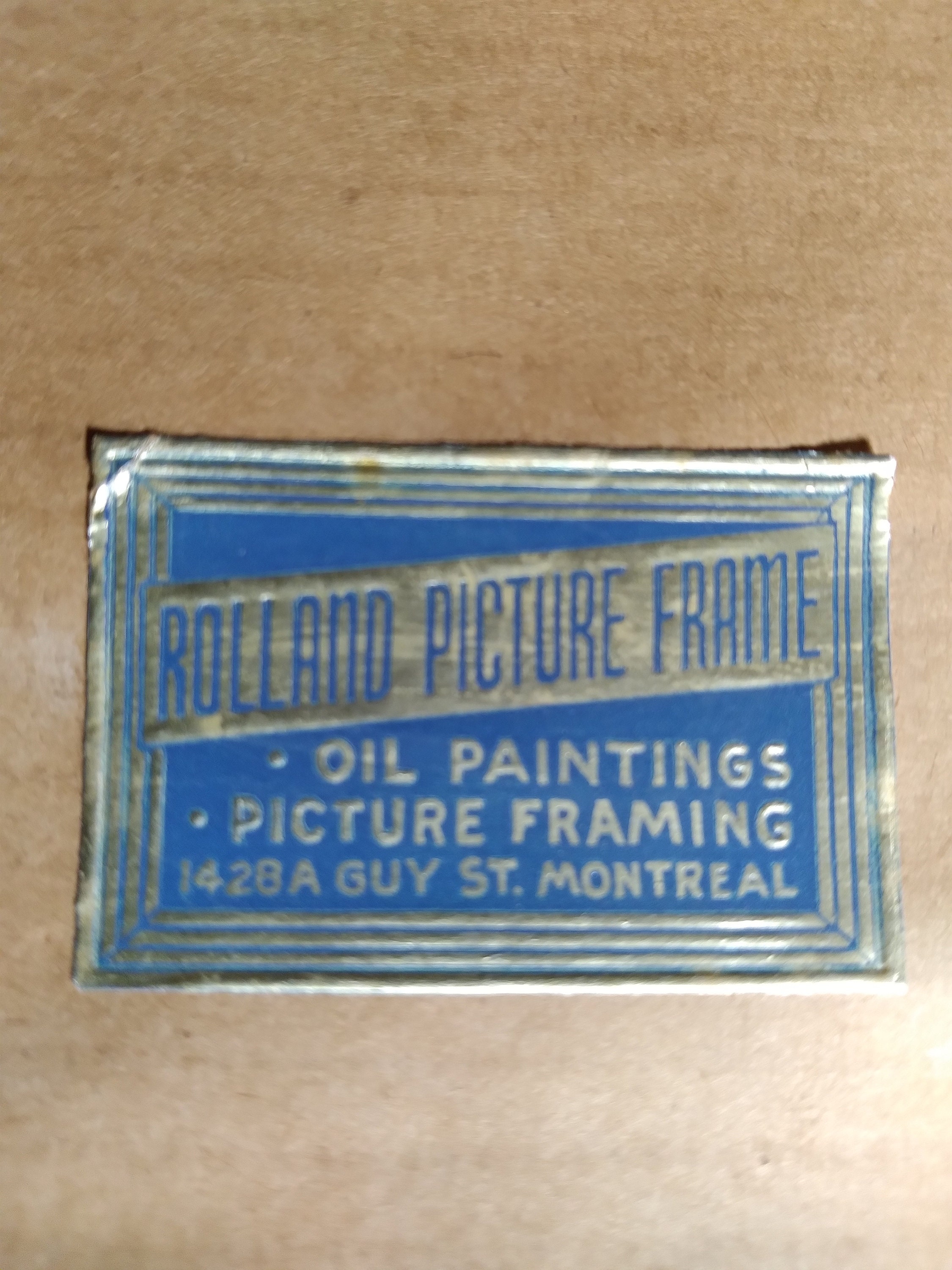 1960s Original Oil Painting Framed Solid Wood Frame Rolland Etsy