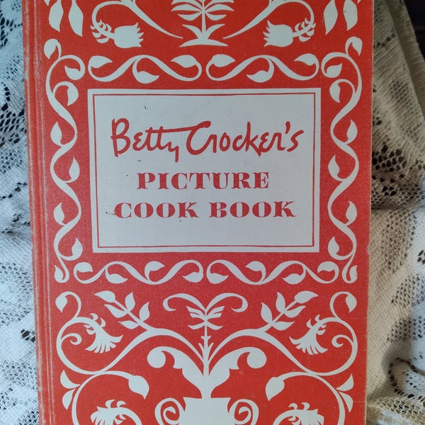 1950 First Edition Betty Crocker's Picture Cookbook, Collectible, Mid-Century, Hardcover