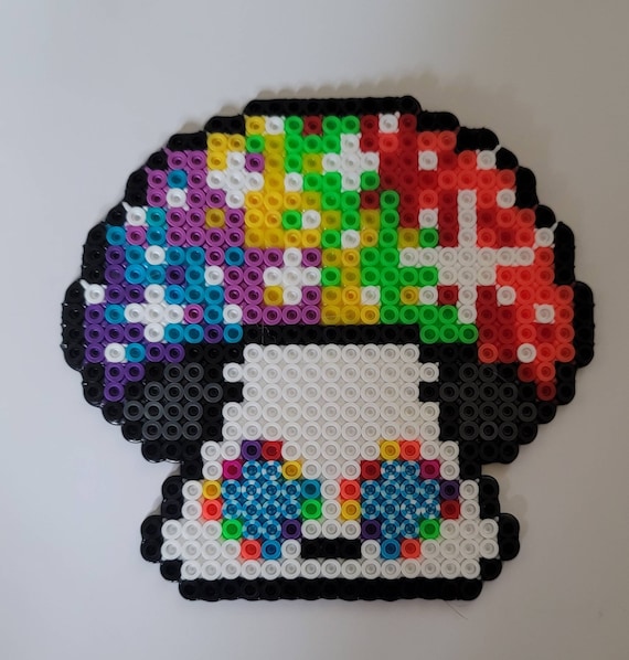Psychedelic Mushroom Perler Beads Etsy